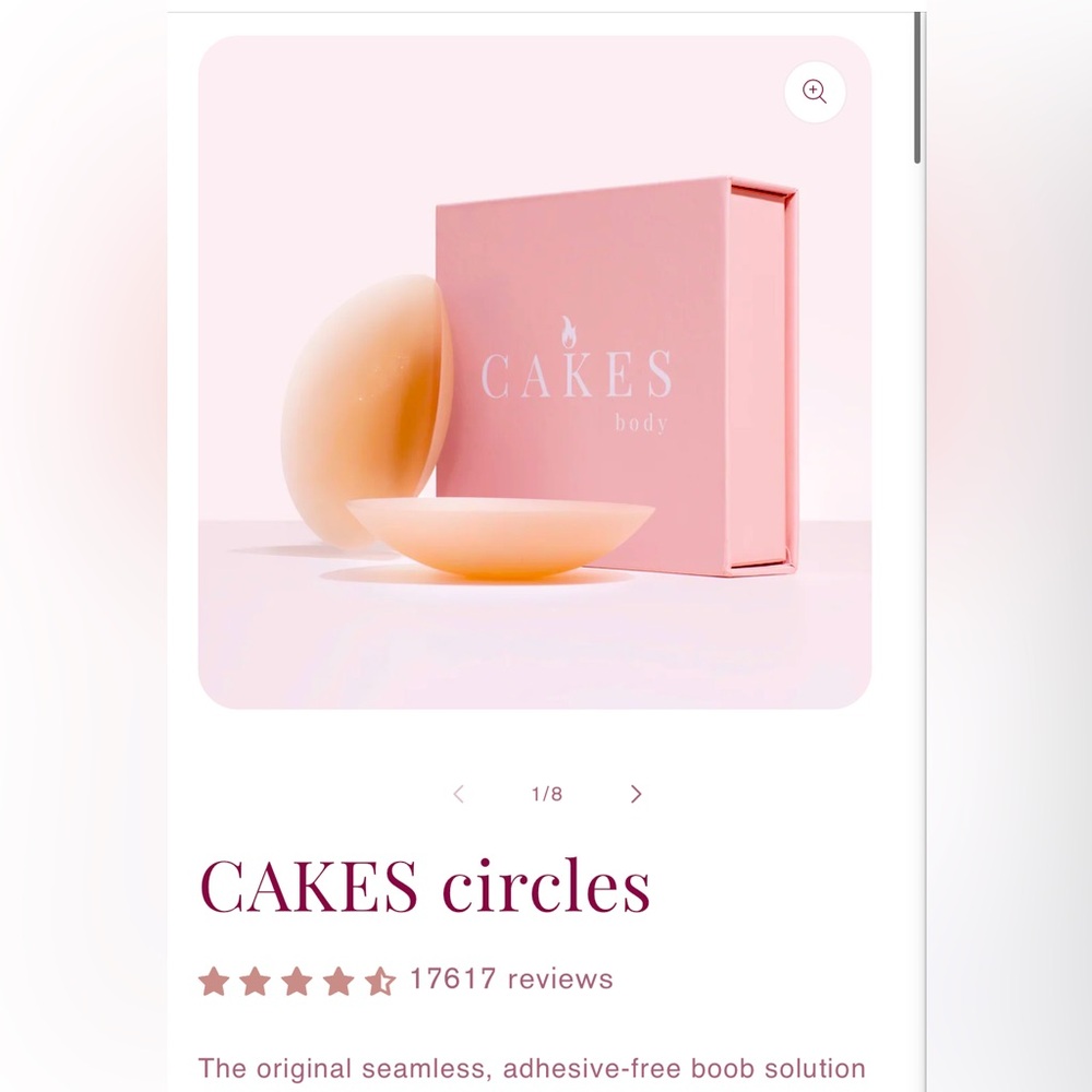CAKES circles - nipple cover - OG The original seamless, adhesive-free
